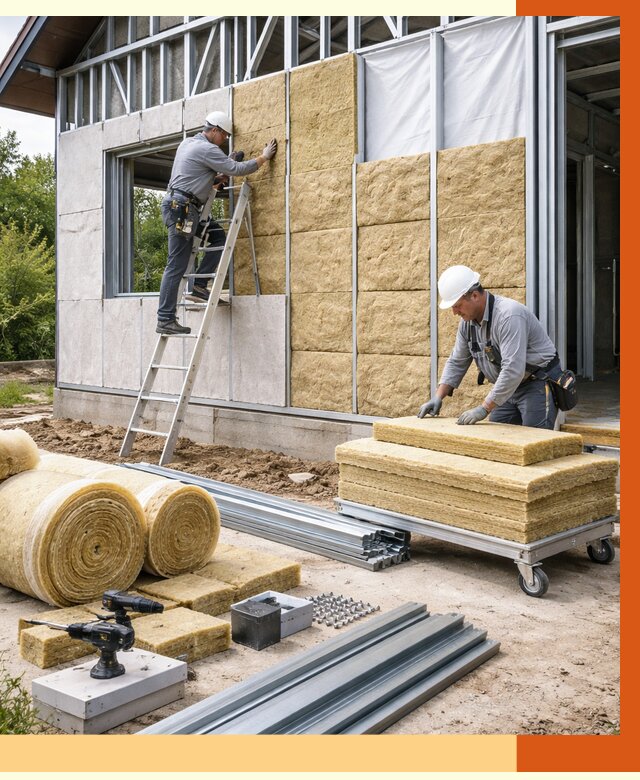 Утепление дома из ЛСТК в Йошкар-Оле от 5318 руб./м² — профессионально | ТепломастерШкр