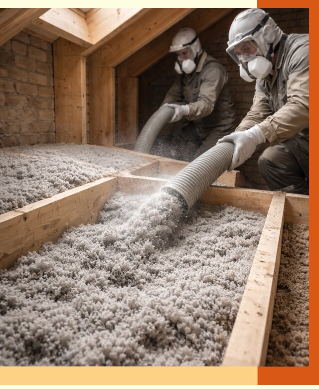 Утепление коттеджа эковатой в Йошкар-Оле от 2557 руб./м² — комплексная задувка и монтаж | ТепломастерШкр