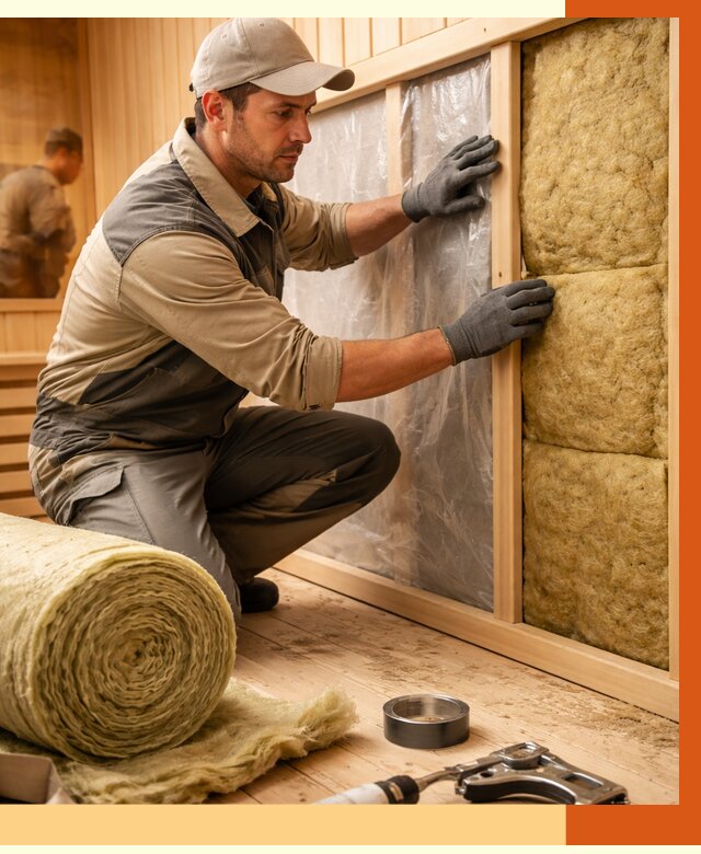 Утепление сауны изнутри в Йошкар-Оле от 6647 руб. за м2 | ППУ, под ключ — ТепломастерШкр