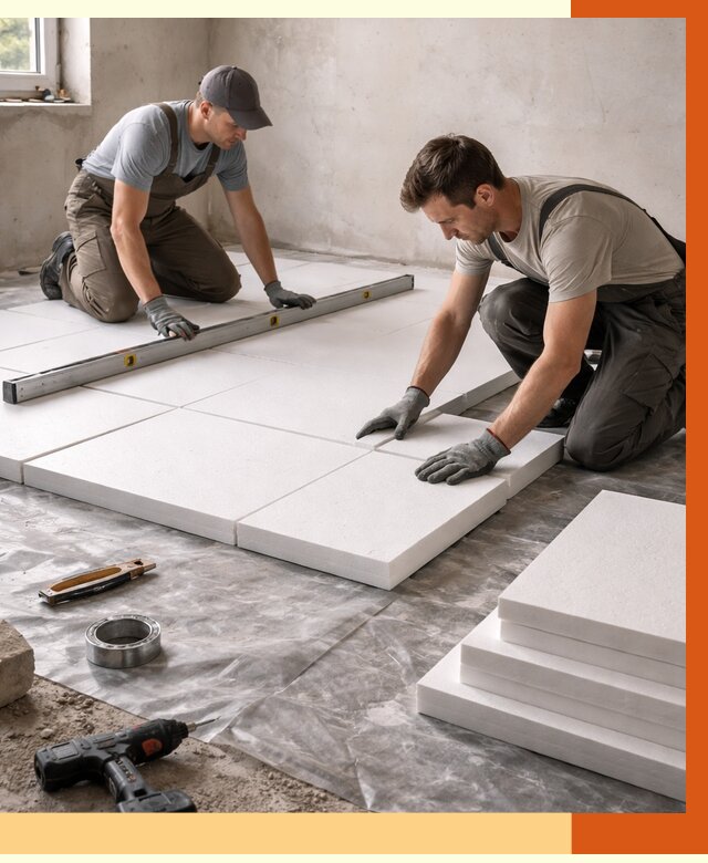 Утепление бетонного пола в Йошкар-Оле от 2557 руб/м2 — монтаж и цена | ТепломастерШкр