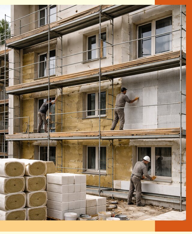 Утепление гостиницы в Йошкар-Оле от 7363 руб./м2 — комплексно, ППУ, под ключ | ТепломастерШкр