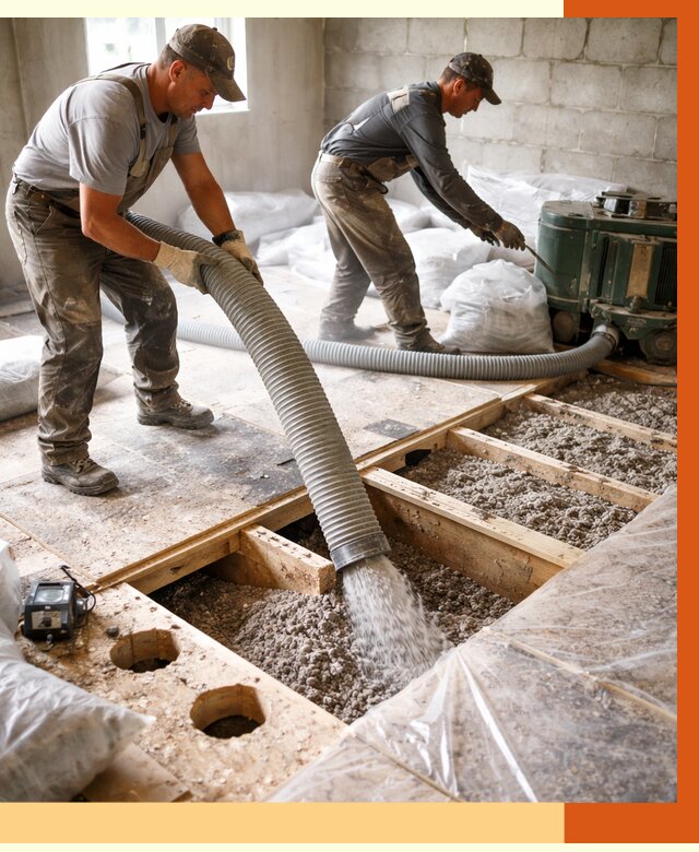 Заполнение пустот перекрытий в Йошкар-Оле от 4602 руб. под ключ | ТепломастерШкр